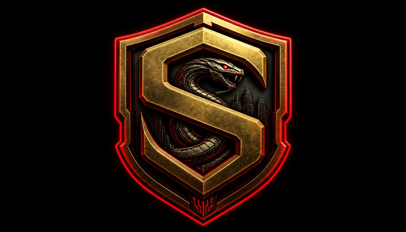 Serpent Intelligence Systems gold serpent shield